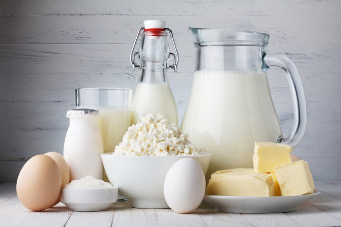 Sữa và các chế phẩm từ sữa chứa một phần ít vitamin K2
