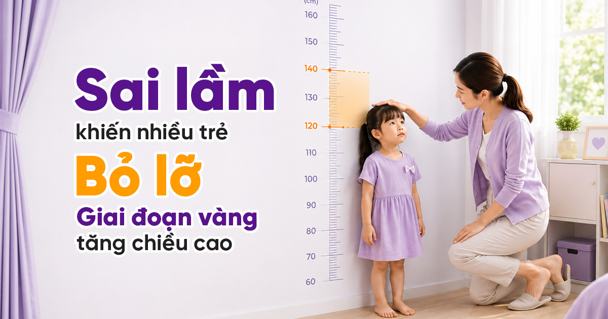 Bác Sĩ Chỉ Ra Sai Lầm Khiến Nhiều Trẻ Bỏ Lỡ Giai Đoạn Vàng Tăng Chiều Cao